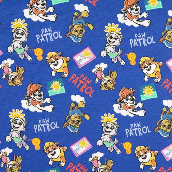 Jersey Digital Druck Paw Patrol alle Charktere auf Blau